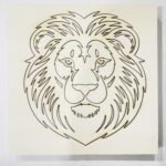 The Roar of Royalty: Laser-Engraved Lion Wall Art